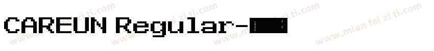 CAREUN Regular字体转换